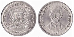 1/2 peso (Primer Centenario de la Muerte de Duarte)
