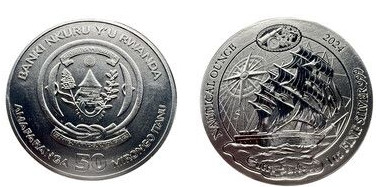 50 francs (En honor del clíper británico de té y lana \