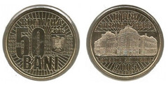 50 bani (10 Aniversario - Denominación de la Moneda)