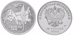 25 rublos (XXII Juegos Olímpicos de Invierno - Sochi 2014)