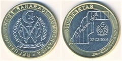 500 pesetas (28 Aniversario de la Rep.Saharaui))