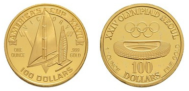 100 dollars (Copa América/XXIV Juegos Olímpicos-Mula)