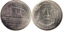 1000 lire (Centenario Muerte de Giuseppe Garibaldi)