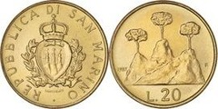 20 lire (Castillo de Montecerveto)