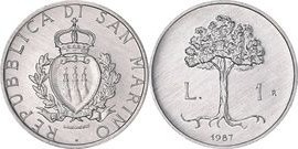 1 lire (Ciudad de Faetano)