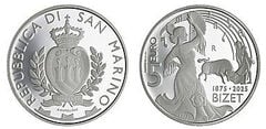 5 euro (150º aniversario de la muerte de Georges Bizet)