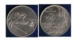 10 lire (XXII Olimpiada Moscú-1980 - Hípica)