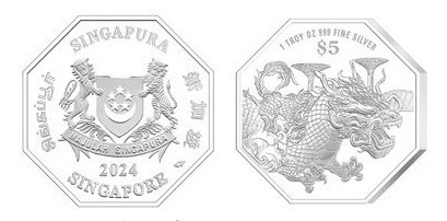 5 dollars (Año del Dragón)