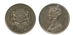 25 shillings (Reina Victoria)
