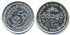 1 rupee (50 Aniversario de UNICEF)