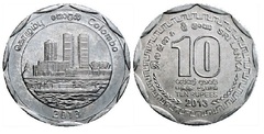10 rupees (Distrito de Colombo)