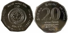 20 rupees (150 Aniversario de la Facultad de Medicina de Colombo)