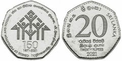 20 rupees (150 Aniversario del Censo de Población y Vivienda)