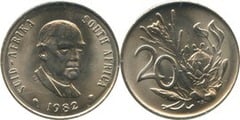 20 cents (Balthazar J. Vorster - SUID-AFRIKA - SOUTH AFRICA)