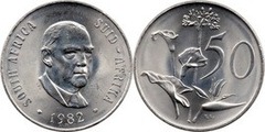 50 cents (Balthazar J. Vorster - SOUTH AFRICA - SUID-AFRIKA)