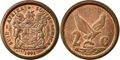 2 cents (SUID-AFRIKA - SOUTH AFRICA)Sudáfrica KM#133