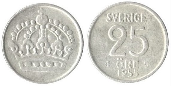25 öre (Gustaf VI)