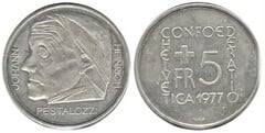 5 francs (Johann Heinrich Pestalozzi)