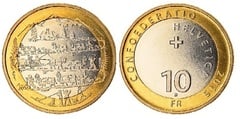 10 francs (Transhumancia-Retorno de los Alpes)