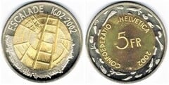 5 francs (Escalada 1602-2002)