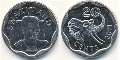 20 cents (Mswati III)