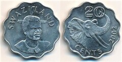 20 cents  (Mswati III)