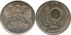 25 cents (10 aniversario de la Independencia)