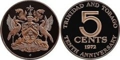5 cents (10 Aniversario de la Independencia)