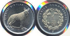 1 lira (Hiena rayada)
