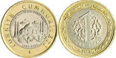 1 lira (Gran Mezquita de Santa Sofía)