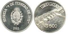 500 nuevos pesos (Represa 9 de febrero de 1973)
