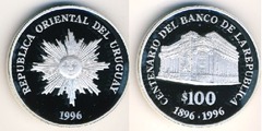 100 pesos (100 Aniversario del Banco Central)