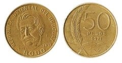 50 pesos (100 Aniversario del Nacimiento de José Enrique Rodó)