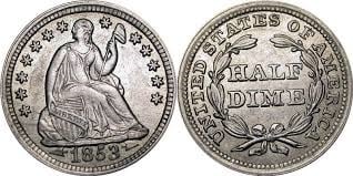 1/2 dime (Seated Liberty)