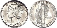 1 dime (10 cents) (Mercury Head)