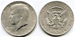 1/2 dollar (Kennedy Silver Half Dollar)