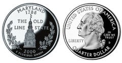1/4 dollar (50 Estados de los EEUU - Maryland)