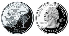 1/4 dollar (50 Estados de los EEUU - South Carolina)