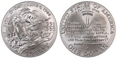 1 dollar (50 Aniversario de la II Guerra Mundial)