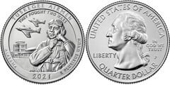 1/4 dollar (Sitio Nacional de Tuskegee Airmen - Alabama)