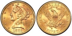 5 dollar (Coronet Head-Half Eagle)