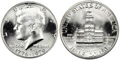 1/2 dollar (50 cents) (Kennedy Half Dollar, Bicentennial)