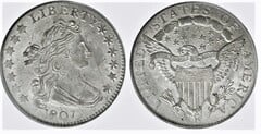 1 dime (Draped Bust Heraldic Eagle )