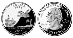 1/4 dollar (50 Estados de los EEUU - Florida)