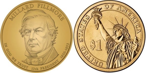 1 dollar (Presidentes de los EEUU - Millard Fillmore)