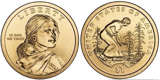 Teseo Autorización Insustituible Moneda 1 dollar (Sacagawea Dollar - Native American Dollar - Planting  Crops) 2009D-2009S de Estados Unidos | Foronum