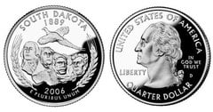 1/4 dollar (50 Estados de los EEUU - South Dakota)