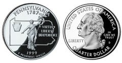 1/4 dollar (50 Estados de los EEUU - Pennsylvania)
