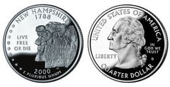 1/4 dollar (50 Estados de los EEUU - New Hampshire)