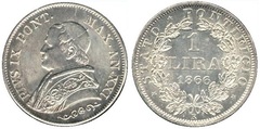 1 lira (Pio IX)